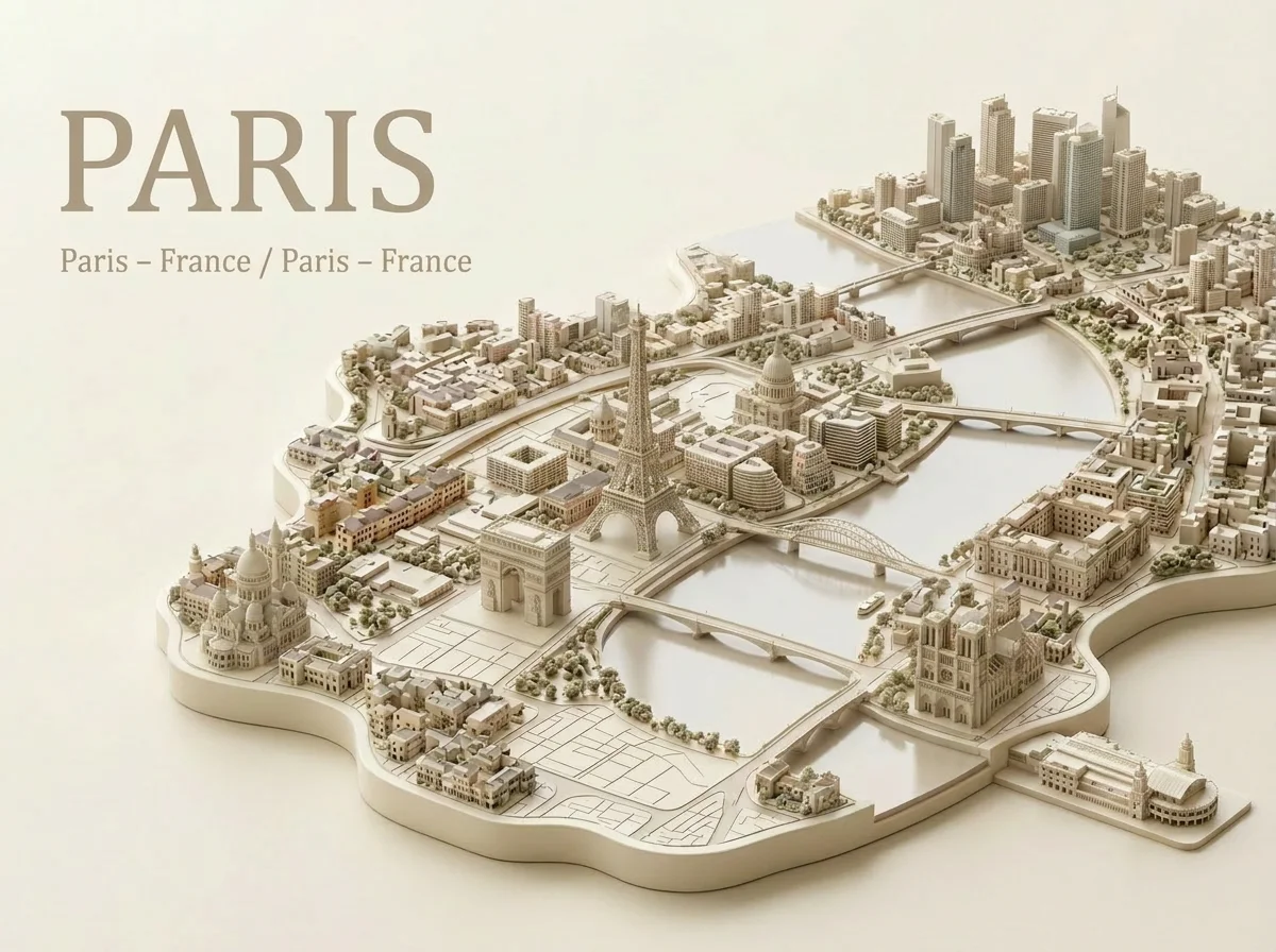 Classic City Scenery Aerial View